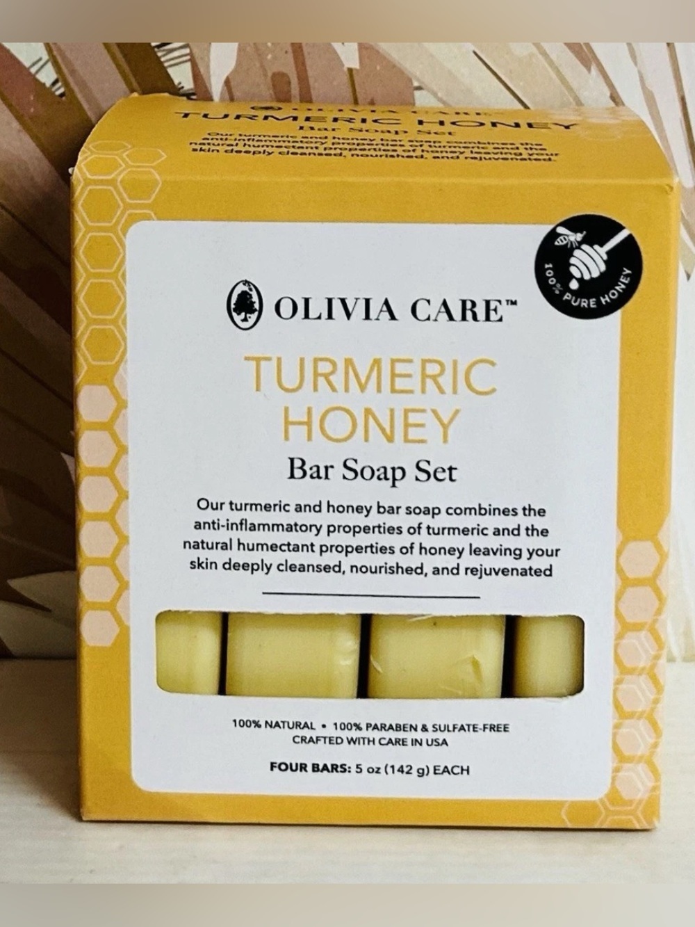 Olivia Care ~ Turmeric Honey Bar Soap